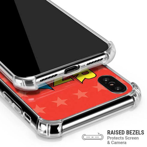 DC Comics Wonder Woman Logo iPhone XS Max Clear Case